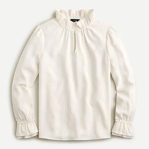 J. Crew Ruffleneck Top